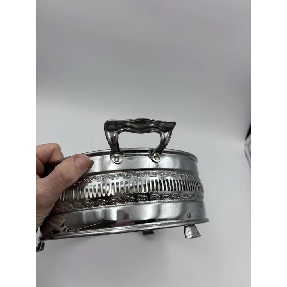 VTG Royal Rochester 1195 Metal Serving Cradle w/Handles 8